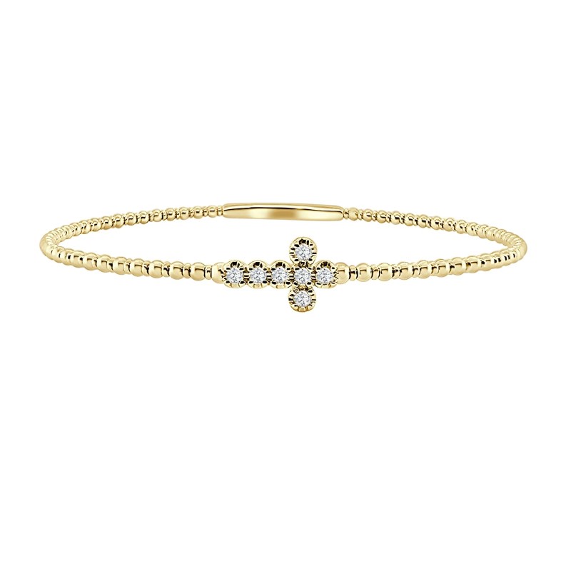 Flexible Diamond Bangle Bracelet